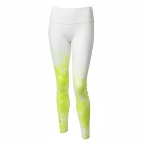 Athleta Elation Leggings Tie-Dye Ombre Yellow White Powervita Small Yoga Pants